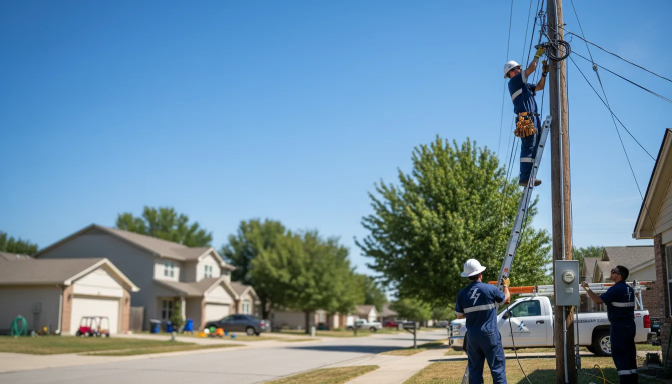 Residential electrician providing installation services in Sneads Ferry, NC